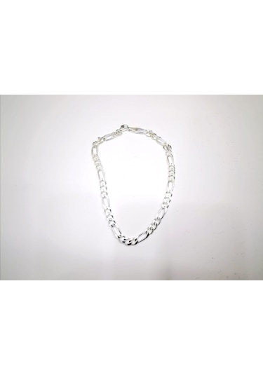 Omar Silver Erkek Figaro Gümüş Bileklik 4,4 Mm