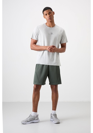 Tommy Life Taş Polyester Jakarlı İnce Esnek Standart Fit Erkek  T-shirt - 88397 001