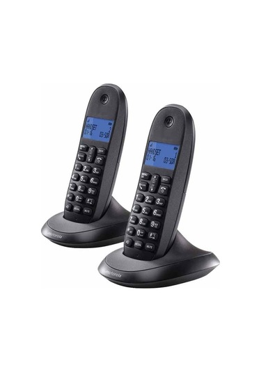 Motorola C1002cb 2li Telsiz Telefon Set Siyah