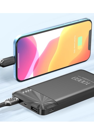 Earldom PB63 10.000 mAh 2 Adet 10W USB Çıkışlı Powerbank - Siyah