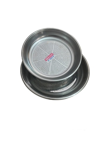 Mobilreyon Paslanmaz Krom Süzgeç Süzek Ilistir 2'li Set-25-36 Cm