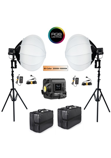 Yongnuo Ynlux100-rgb Led Işık 2'li Lantern Softbox Set