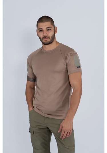 Bikatex T-shırt Tactıcal K.kol Bkt - 801-1188-Bej