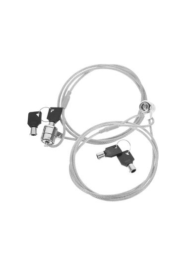 2 Takım Dizüstü Bilgisayar Kilit Kablosu 120 Cm Anahtarlı Bilgisayar Güvenlik