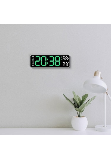 Flybuy Suntek Saati Saati Saat Led Duvar Duvar Dijital Dijital Çalar Jg Yeşil