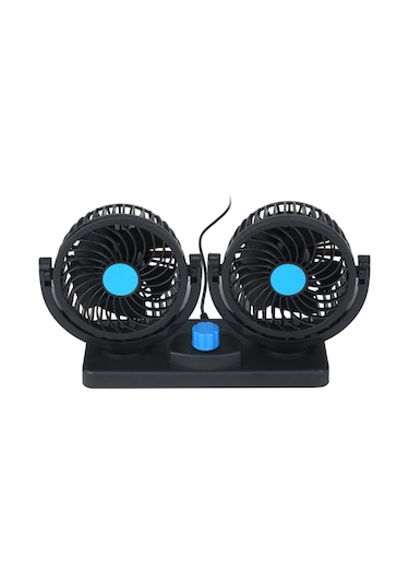 Suofeng "12v Çift Başlı Usb Fan - 360 Derece Dönebilir, 2 Hız Ayarlı, Taşınabilir Ofis/araç Soğutucu"