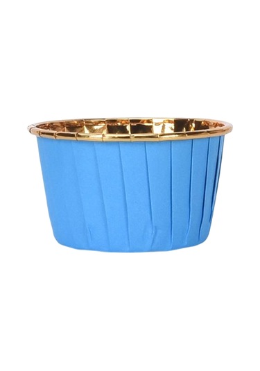 50 Adet Cupcake Liner Yemek Otel Mutfak Pişirme Bardaklar Malzemeleri Mavi