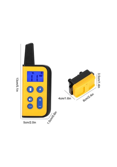 Sones 800 M Uzaktan Kumanda Köpek Eğitmen Durdurma Barker Elektrik Çarpması Titreşim Pet Yaka