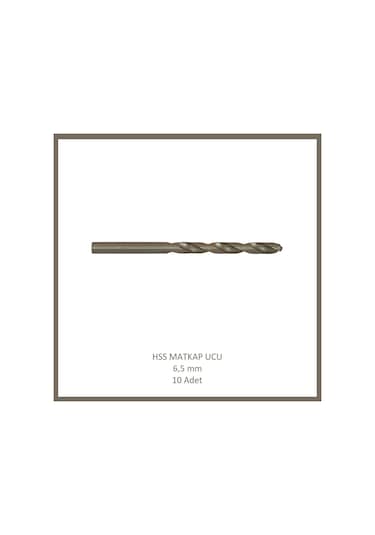 Hss Matkap Ucu 6,5 Mm, Metal, Ahşap, Plastik İçin 10 Adet