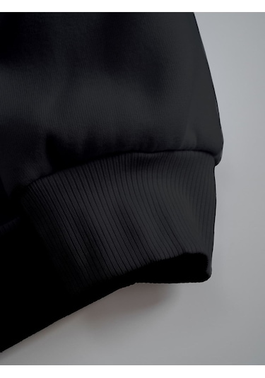 Coke Serisi Letter Embroidery Thermal Lined Pullover-trzksw2089 Bebek Mavisi