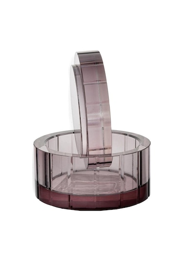 Mikasa Moor Bordo Cam Dekoratif Kutu 10x10x7 Cm