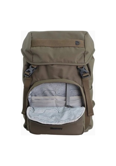 Discovery Downtown Sürdürülebilir Unisex Sırt Çantası 26l Kapasite Haki 1