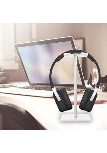 Hangfox Newbee Kulaklık Tutucu, Abs+tpu+alüminyum Alaşımlı, Taşınabilir, Ev/ofis Kullanıma Uygun, Beyaz