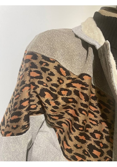Kadın Aztek Unisex Retro Bomber Oversize Desenli Ceket Gflg4 Çok Renkli