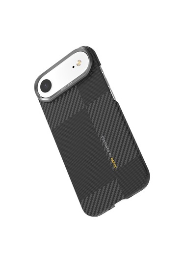 Iphone Uyumlu 17 Air Kılıf M-safeli 600d Metal Kamera Çerçeveli Raptic Aramid Fiber Geotik Serisi Siyah