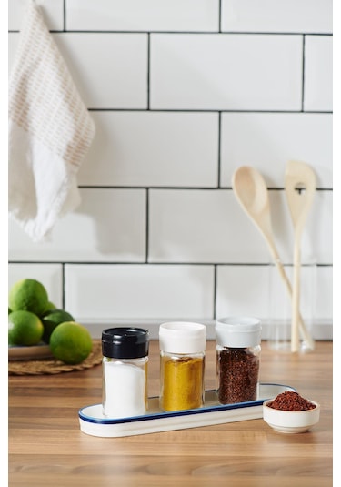 Renga Dorian 105 Ml Gri Kapaklı Cam Tuzluk 121006 Gri