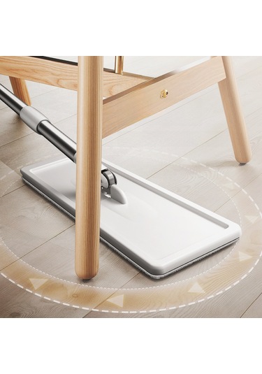 Shineyee Ev İçi Kuru/ıslak Kullanıma Uygun Ultra İnce Lifli Mop Seti - Ellerden Temizleme Gerektirmeyen 3 Bez + Sepet + Mop