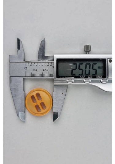 Büyük Akrilik Dikdörtgen Delikli Ten Kaban Çeket Hırka Yelek Düğmesi 5 Adet