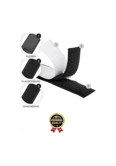 Ultra Güçlü İz Bırakmaz Çivisiz Çerçeve Tablo Asma Kendinden Yapışkanlı Siyah Cırt Bant 4 Adet