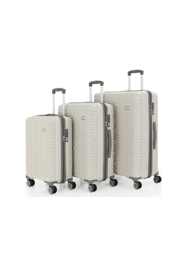 Mçs Üçlü Polipropilen Valiz Seti V377 S23sy1000058-set 00424 3'lü Set Çok Renkli