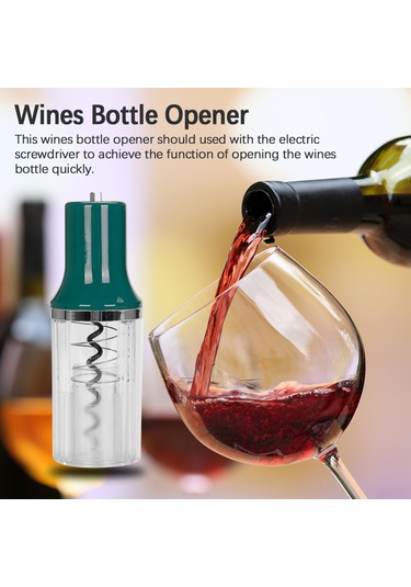 Samdoo Elektrikli Şarap Açacağı - Pratik Ve Güvenli Şişe Açma Aleti, Matkap Uyumlu Çok Renkli