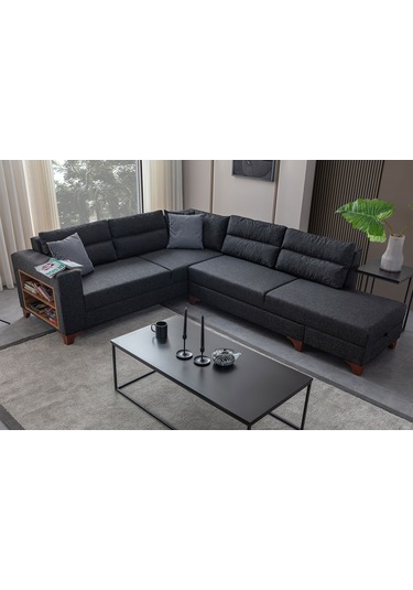 Eymense Tloft Köşe Koltuk Takımı Antrasit Sağ Köşe