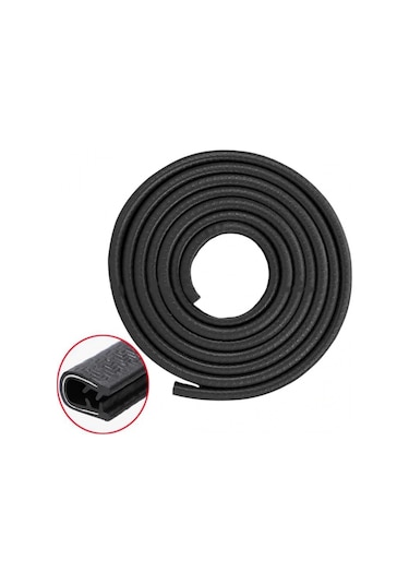 Siyah Renk Araç Kapı Koruma Fitili Kapı Çarpma Çizik Önleyici N11.4171