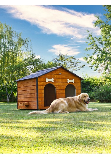 Mandu Isı Yalıtımlı 2 Bölmeli Köpek Kulübesi