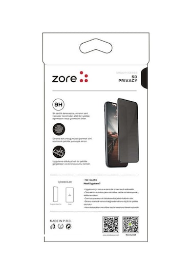 Huawei Mate 20 Lite Zore New 5D Privacy Temperli Ekran Koruyucu (485456004)