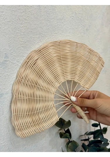 Rattan Ahşap El-duvar Yelpazesi