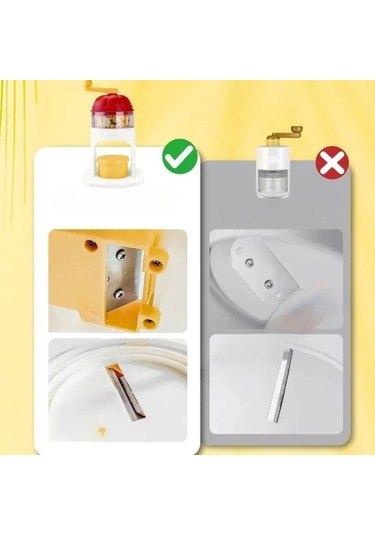 Ev Ve Dış Mekan Kullanımı İçin Mini El Kranklı Buz Kırıcı