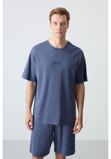 Tommy Life Petrol Pamuklu Kalın Yumuşak Dokulu Oversize Fit Basic Erkek Şort Takım - 85259 Tommy Life Petrol Pamuklu Kalın Yumuşak Dokulu Oversize Fit Basic Erkek Şort Takım - 85259