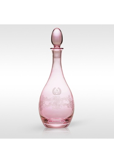 Kişiye Özel Gülpembe Şarap Şişesi