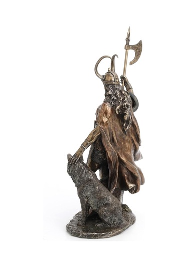 Bronz İskandinav Tanrısı Loki Kötülük Ve Kurnazlık Tanrısı Heykel Biblo Ev Dekoru