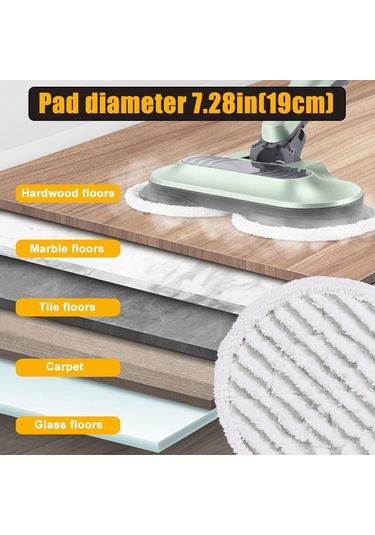 Geeroyoo Shark Buhar Paspası Yedek Pedi 6'lı Paket - S7001, S7000amz, S7000 Serisi İçin, Fayans Temizliği İdeal