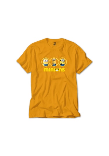Minions Triple Character Sarı Tişört-Sarı
