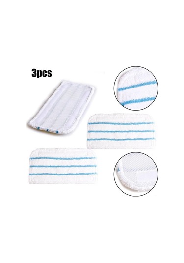 Vkemall Black&decker Buharlı Paspas Yedek Pedi - 3'lü Mikrofiber Set, Tüm Sert Zeminler İçin Diğer