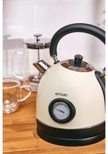 Emsan Turtle Kettle Cream