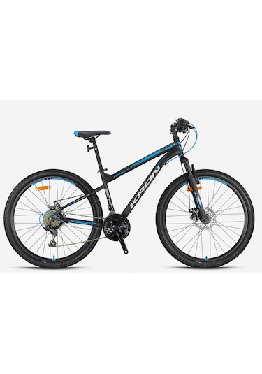Kron Vortex 4.0 24 Jant 21 Vites Mekanik Disk Çelik Çocuk Bisikleti Siyah Turkuaz Vitesli Bisiklet Siyah - Mavi