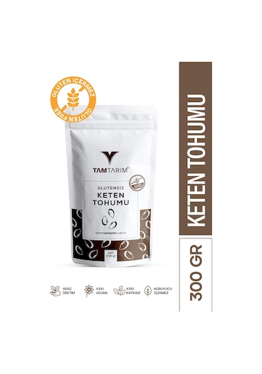 Tam Tarım Glutensiz Keten Tohumu 300 G