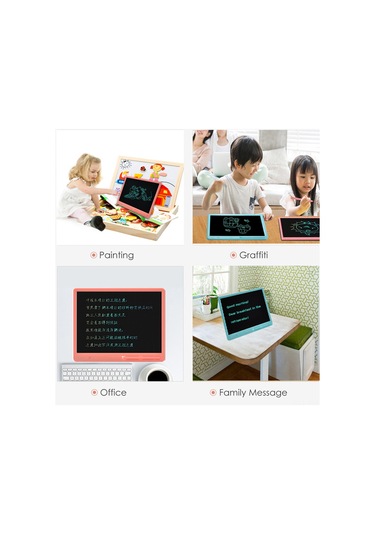 Ximistore9 "15 İnç Lcd Çocuk Yazı Tahtası - Tek Tuşla Silme, Duvar Karalamalarını Önler, Çizim Tableti" Diğer