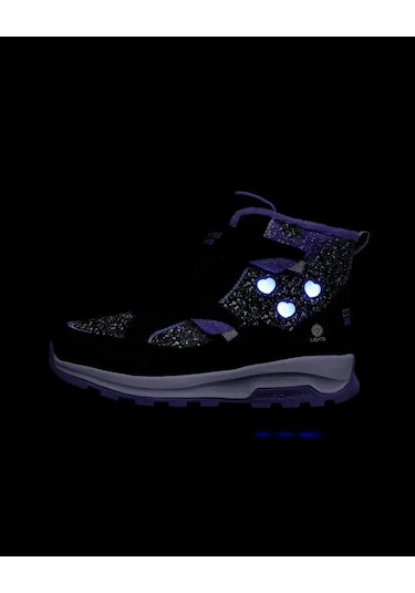 Skechers Storm Blazer 303439l Bklv Kız Çocuk Siyah Işıklı Bot Karışık