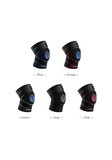 Wezone Neopren Ve Silikon Malzemeli Soğutucu Spor Dizlik - Koşu, Basketbol, Bisiklet İçin Mavi Mavi