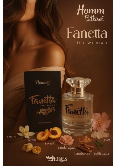 Homm Bitkisel Fanetta Kadın Parfüm 50 Ml. Aromatik