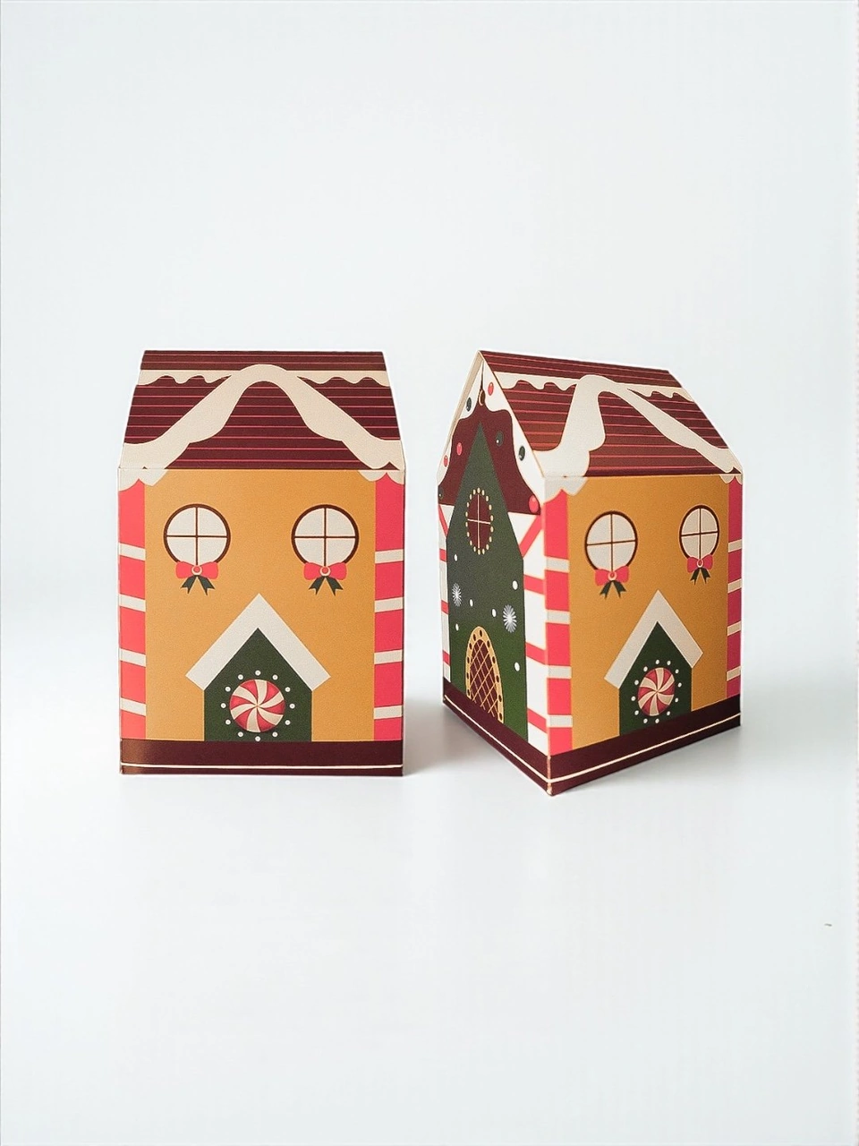 Yılbaşı Ev Tasarımlı Kutu Çanta, Yeniyıl, Parti, Hediye Çantası,