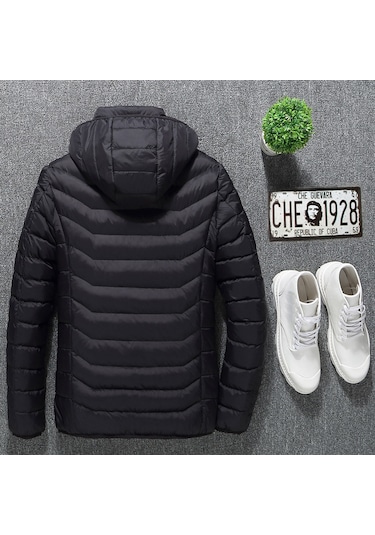 Akıllı Isıtmalı Usb Elektrikli Şişme Erkek Mont (514553623)