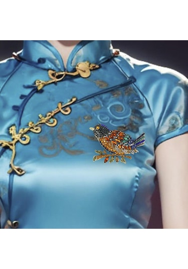 Homyl Düğün Giyim Bayanlar Için Rhinestone Broşlar Dekoratif Renkli