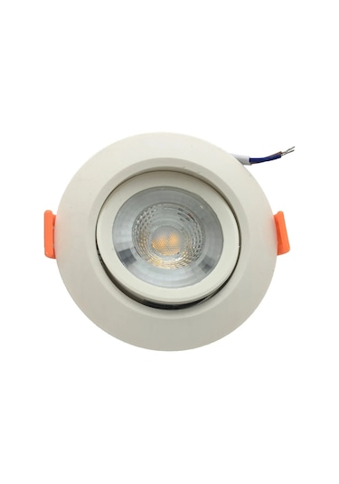 5W Cob Led Spot Armatür - Birinci Kalite - Beyaz Işık Beyaz