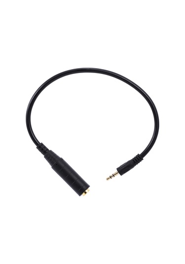 Wezone 3.5mm Erkekden 6.35mm Dişeye Ses Dönüştürücü Kablosu - Mikrofon, Kulaklık, Hoparlör İçin Uyumlu 35cm Ses Bağlantı Adaptörü