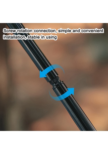 Yifomall Alüminyum Çelik Kamp Işık Rakusu - Masaüstü/toprak Takılıklı 3 Seviye Ayarlanabilir Depolama Rafı Siyah